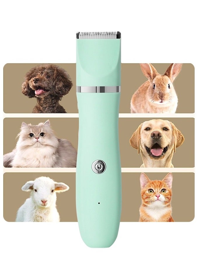 Pet hair trimmer, Pet hair clipper for cats dogs, Pet grooming kit with low noise, easy charge with Charging Stand, 4 blade heads, 4 limit combs, Full body hair / nail polish / paw hair / local hair, safe, long-lasting - Image 5