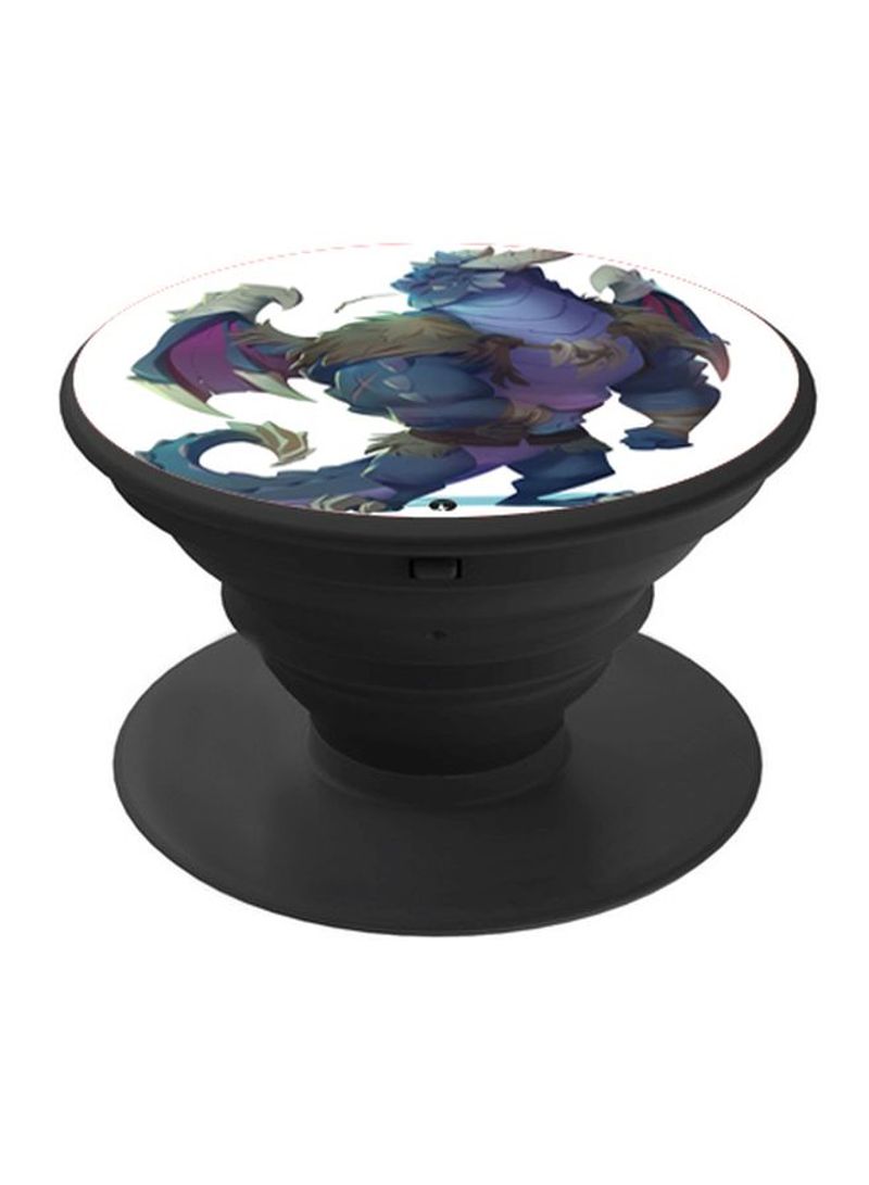 RKN Printed Pop Socket Phone Holder Black/White/Blue - Image 1