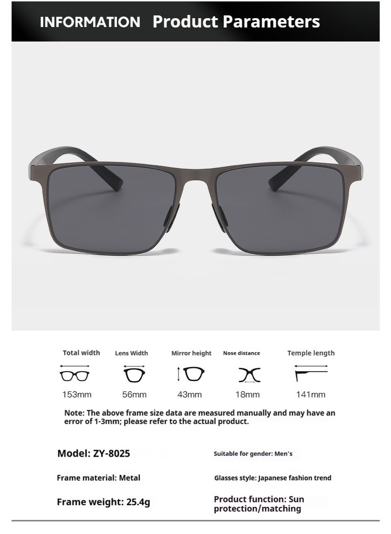 أورون نظارات شمسية رجالية، نظارات شمسية أنيقة للقيادة، نظارات شمسية للحماية من الأشعة فوق البنفسجية، نظارات صيد، إطار أسود - Image 5