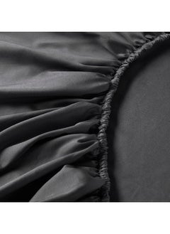 erorex Fitted sheet, dark grey, 180x200 cm  - Image 5