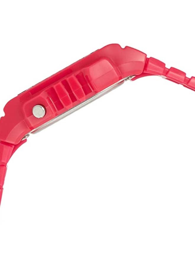 CASIO Women Resin Digital Quartz Watch W-215H-4AVDF - 41 mm - Red - Image 3