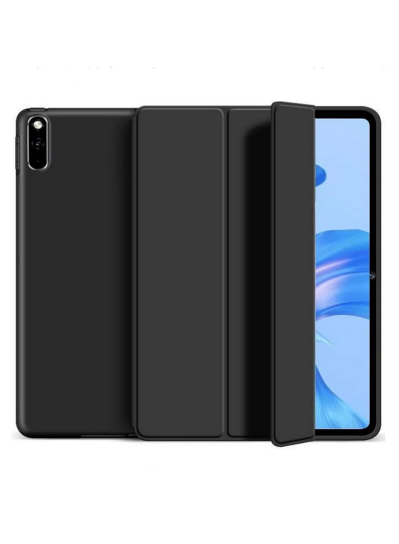 For Huawei Matepad 11.5 Inch 2023 Case Tri Fold Slim Tablet Cover Shockproof Honeycomb TPU Protective Case with Rugged Durable Stand Feature Auto Wake Sleep Function Black - Image 3