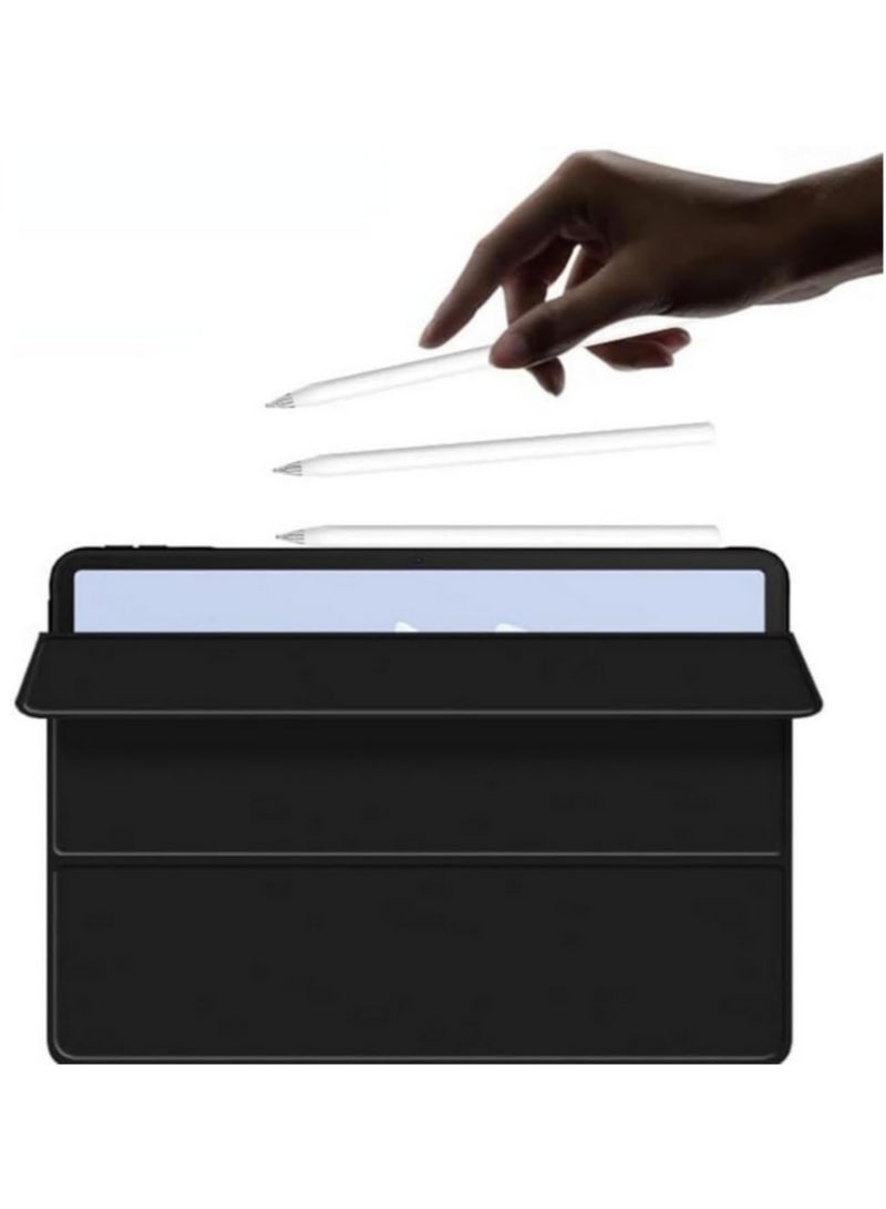 For Huawei Matepad 11.5 Inch 2023 Case Tri Fold Slim Tablet Cover Shockproof Honeycomb TPU Protective Case with Rugged Durable Stand Feature Auto Wake Sleep Function Black - Image 4