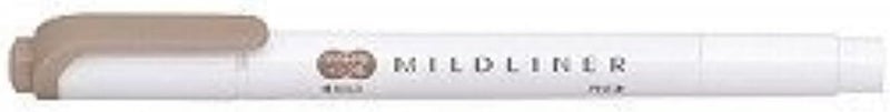 Zebra Pen ZEBRA Mild Liner Highlighter, Brown - Dual Tip Design - Image 2