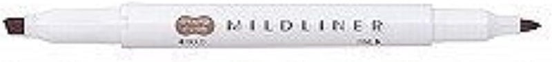 Zebra Pen ZEBRA Mild Liner Highlighter, Brown - Dual Tip Design - Image 3