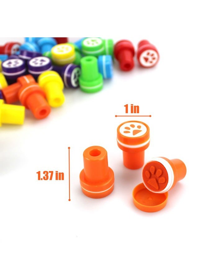 AHKUNMT Dog Paw Stamp,36pc Paw Print Stampers Self Inking Stamps Teacher Paw Party Favors and Paw Birthday Decorations Assorted Stamp Set for Classroom Party Educational Learning Activities Patrol - Image 2