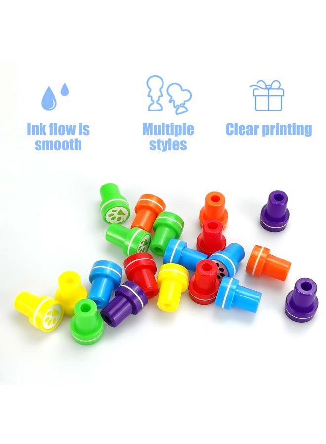 AHKUNMT Dog Paw Stamp,36pc Paw Print Stampers Self Inking Stamps Teacher Paw Party Favors and Paw Birthday Decorations Assorted Stamp Set for Classroom Party Educational Learning Activities Patrol - Image 3