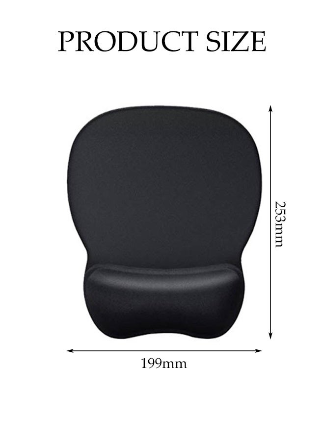 DUNISO Mouse Pad, Office Mouse Pad With Gel Wrist Rest With Non-Slip Pu Base For Pain Relief For Computer, Laptop, Office, Home - Image 2
