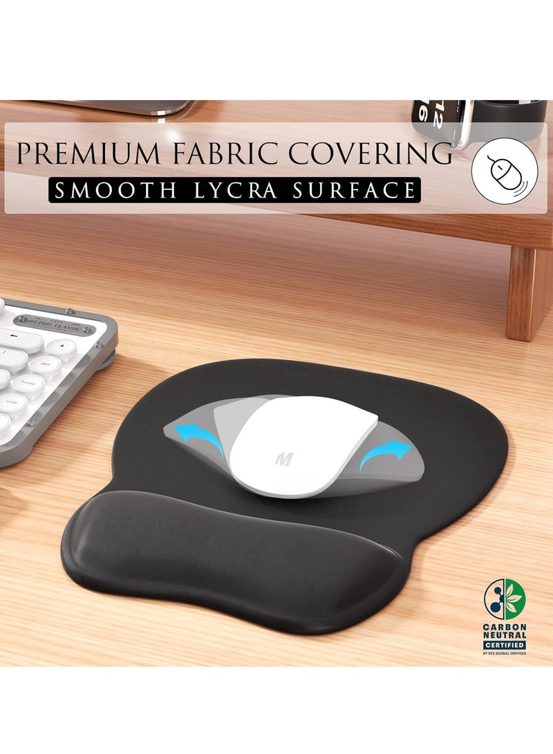 DUNISO Mouse Pad, Office Mouse Pad With Gel Wrist Rest With Non-Slip Pu Base For Pain Relief For Computer, Laptop, Office, Home - Image 4