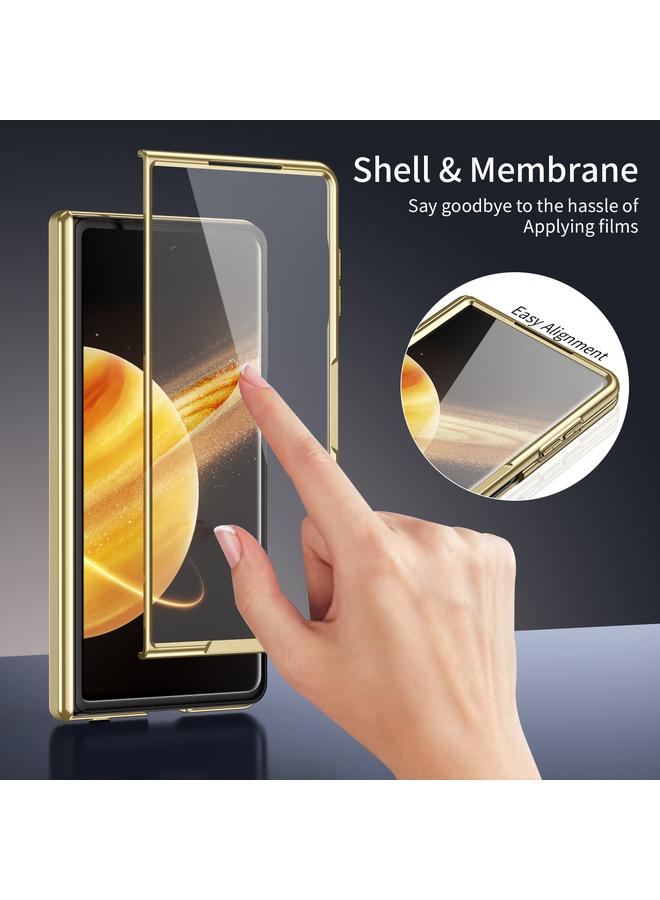 S-TOP Case For Honor Magic V3 Integrated AG Frosted Vacuum Plating Phone Case - Image 3