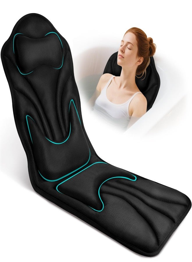 Atsuwell Full Body Bath Pillow for Bathtub, Ergonomic Bathtub Cushion for Neck, Waist, Hip Support, Luxury 3D Mesh Shower Pillow with Non-Slip Suction Cups & Dual Hooks, Pressure Relief, 51'' x17'' - Image 1