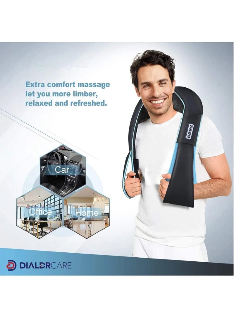 Neck and shoulder massager, 3D electric massage pillow for deep tissue massage to relieve muscle pain, suitable for home or car use. - Image 2