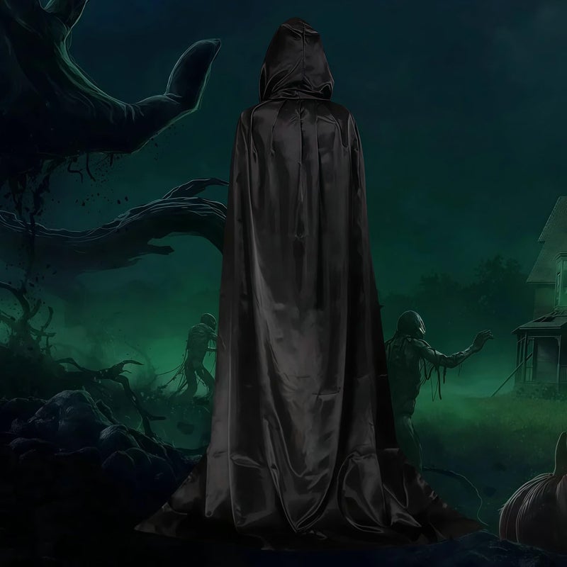 EONPOW Wizard Tunic Hooded Robe Halloween Cloak Cosplay Costumes - Image 2