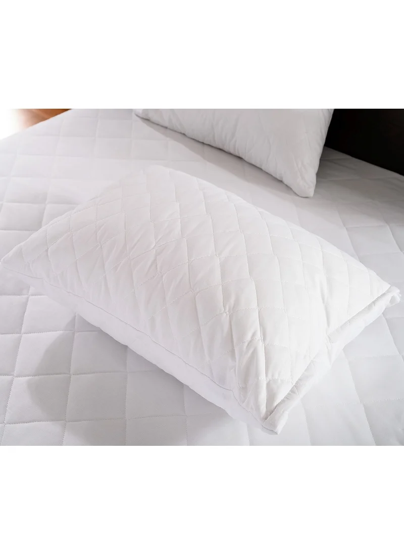 Formeya Pamukkale Quilted Pillow Protector 2 Pack Cotton 50 x 70 cm