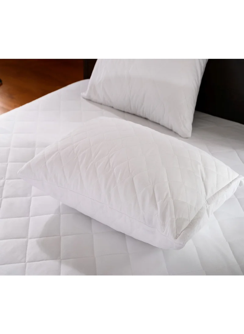 Formeya Pamukkale Quilted Pillow Protector 2 Pack Cotton 50 x 70 cm