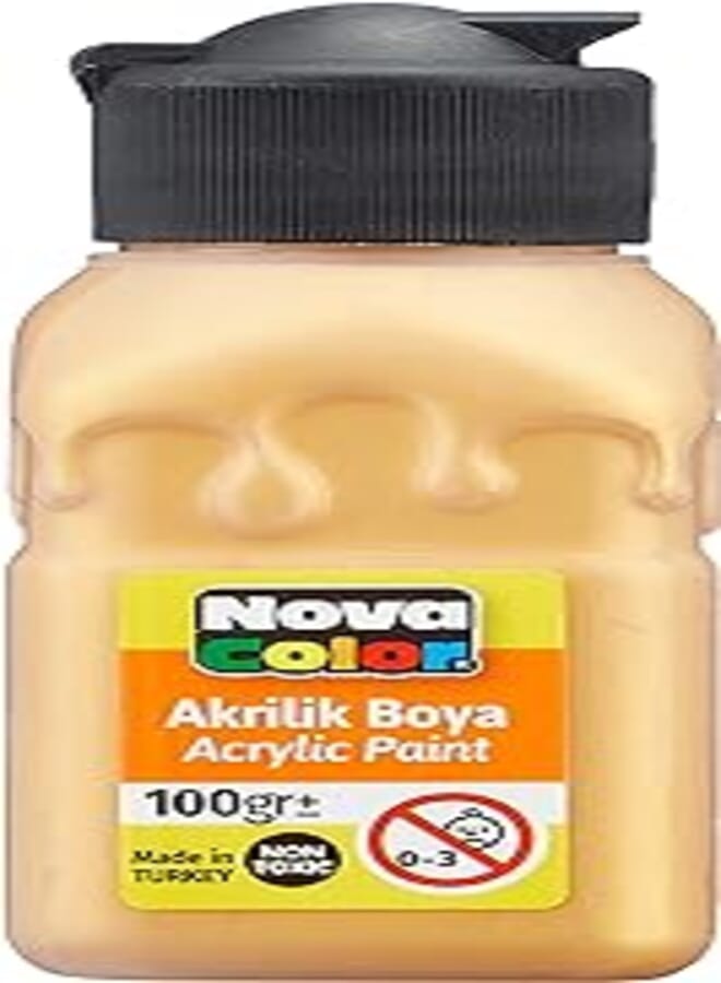 Nova turkish acrylic bottle 100gm gold