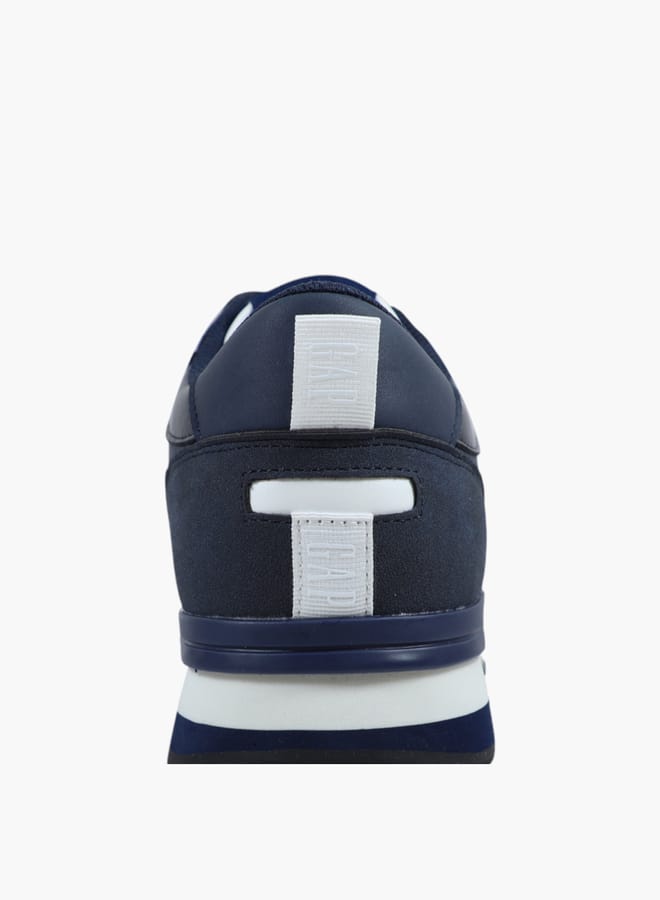 Men's Logo Detail Sneakers with Lace-Up Closure - NEW YORK II