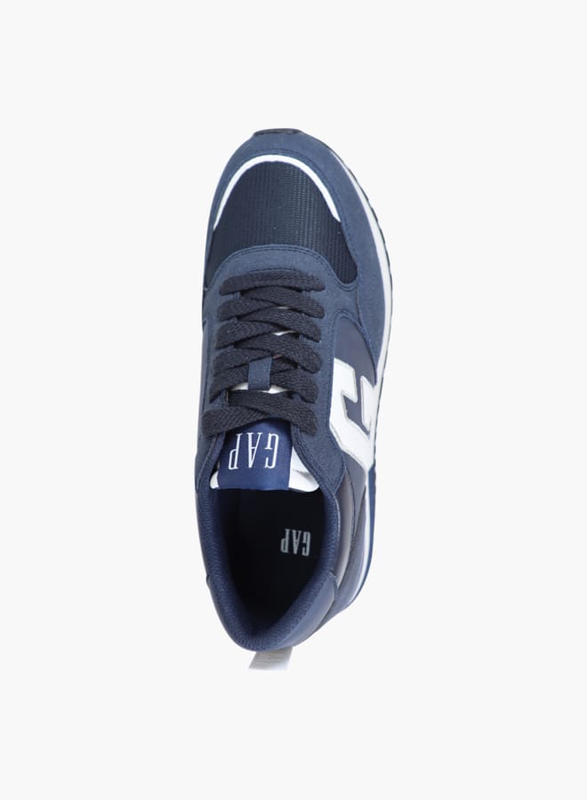Men's Logo Detail Sneakers with Lace-Up Closure - NEW YORK II