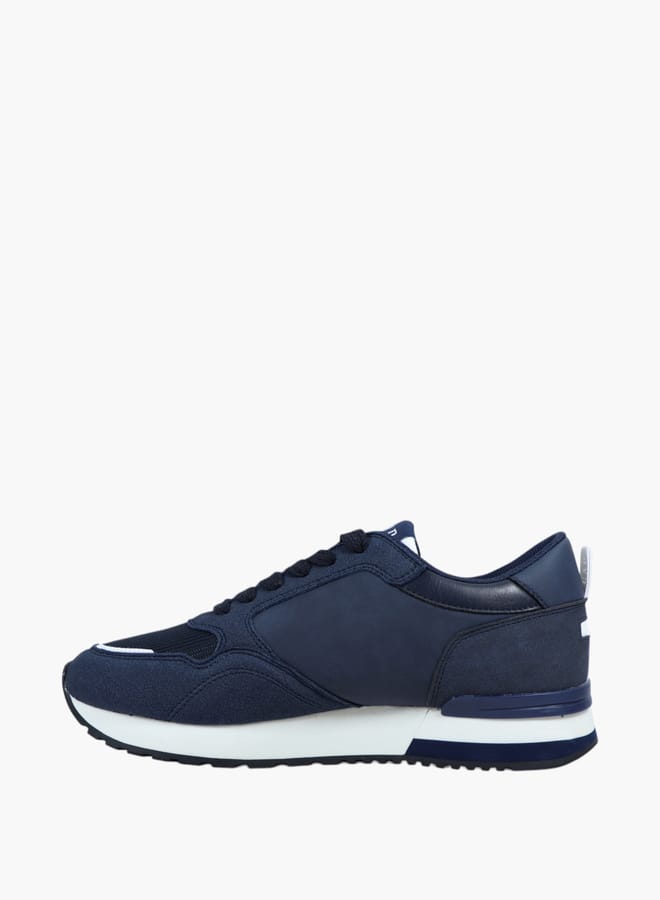 Men's Logo Detail Sneakers with Lace-Up Closure - NEW YORK II