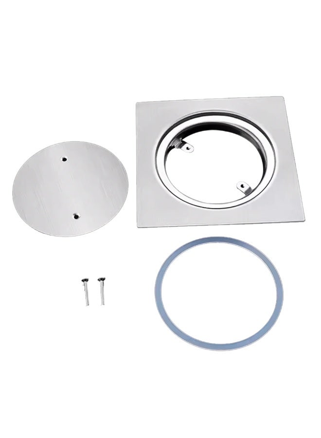 درافل مصيدة تصريف أرضية من الفولاذ المقاوم للصدأ من دورافيل مقاس 15×15 سم - درجة 304 بلمسة نهائية عاكسة، مقاومة للصدأ، مضادة للروائح الكريهة، مناسبة للحمامات والمطابخ والشرفات وغرف الغسيل - Image 4