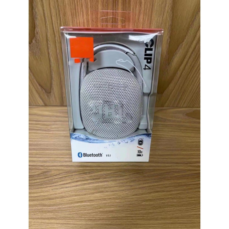 CLIP4 Portable Waterproof Bluetooth Speaker Mini Bass Cannon Silver - Image 1