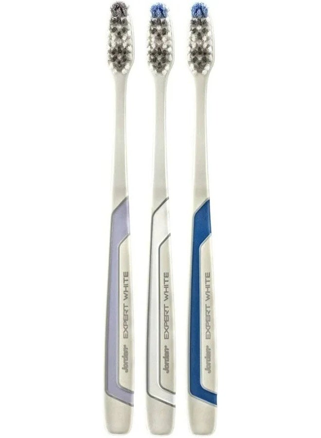 Jordan Expert White Medium Toothbrush x1 - Image 1