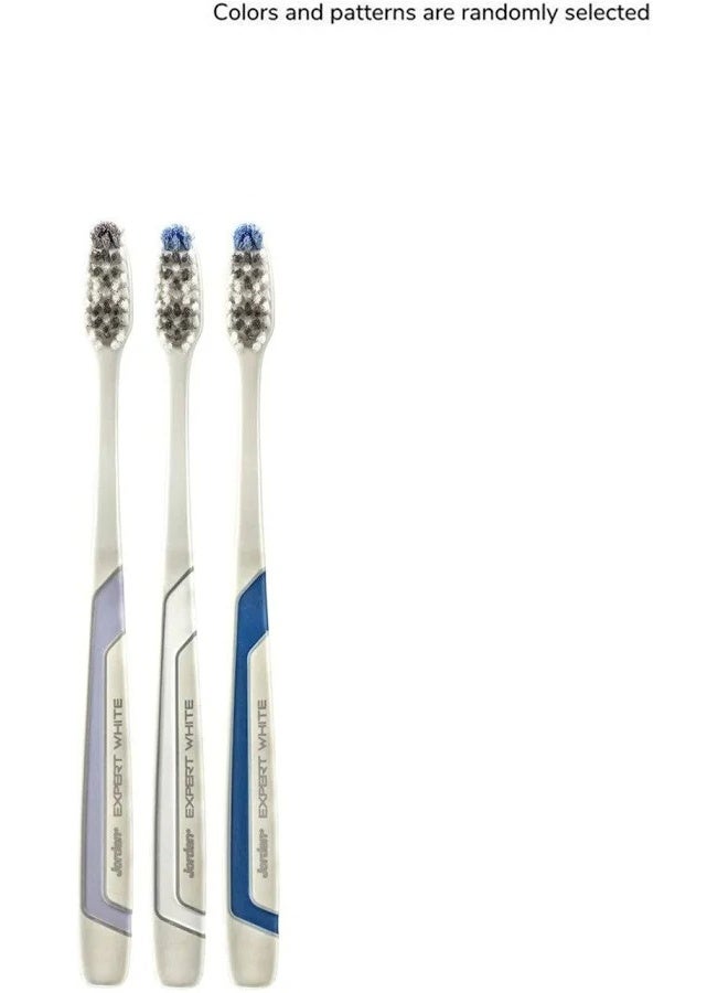 Jordan Expert White Medium Toothbrush x1 - Image 3