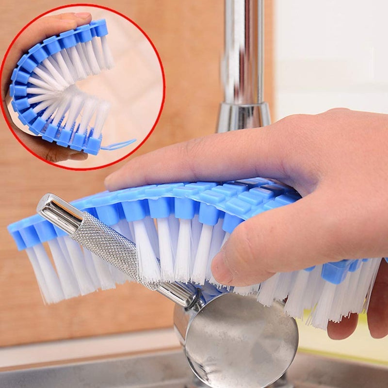 Tilak Venture 2 Pieces Multipurpose Durable Flexible Cleaning Brush for Home, Kitchen, Bathroom, Wash Basin, Cloth, Floor Washing Brush Scrubber (Multicolor) (2) - Image 3