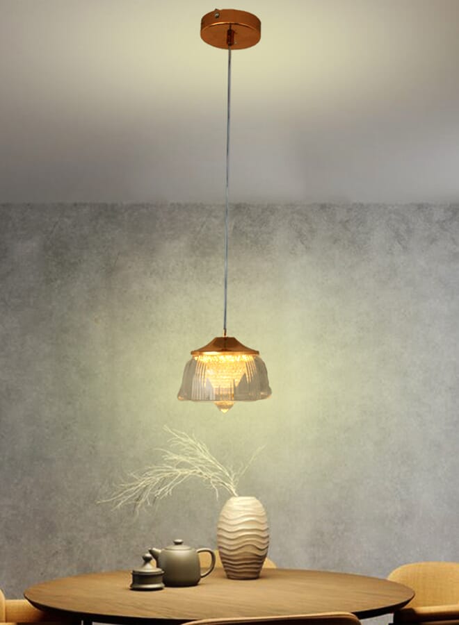 Best Power Modern Single Dimmable Chandelier 7221-1 LED Pendant Lights Indoor Lighting Hanging Lamp For With Three Lighting Levels ideal choice for living rooms, dining areas, or bedrooms - Image 1