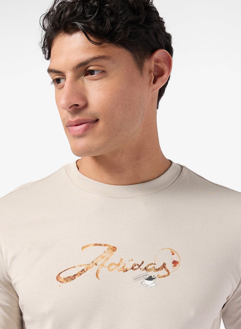 Adidas Coffee Cafe Stain Graphic T-Shirt - Image 3