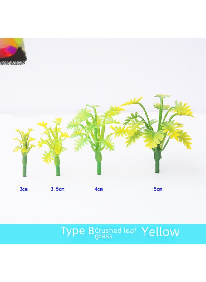 Miniature Plastic Flower Grass Model Micro Landscape Lotus Leaf Small Grass Flowers Diy Handmade Sandbox Scenery Materials-Color:F 4cm A Tree  - Image 5