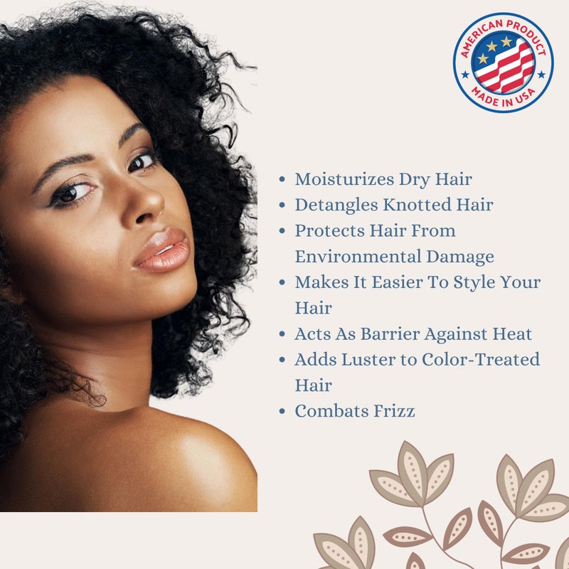t.botanicals Chebe Leave In Conditioner Hair Growth with Provitamin B5, Thickening Strengthening Chebe Butter, Chebe Powder, Chebe Oil, Silk Amino Acids, Collagen (Lavender, 8 oz) - Image 4