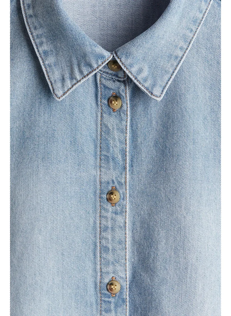 H&M Short denim shirt