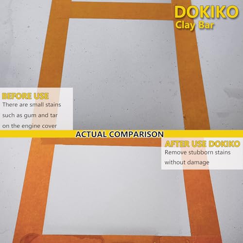 DOKIKO 8 Pack Car Clay Bars Auto Detailing 400g Premium Magic Car Clay Bars Kit | Adsorption Capacity for Car Detailing Car Wash Clean |10 pcs Clay bar Lubricant Tablets (1pcs=16 oz) - Image 5