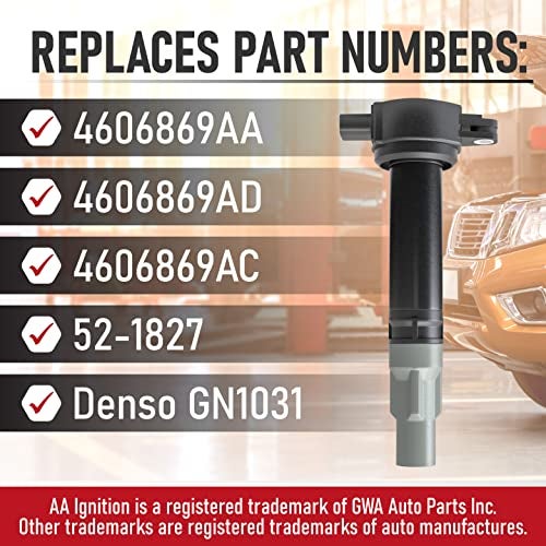 AA Ignition Ignition Coil Pack - Compatible with Dodge & Chrysler Vehicles - V6 2.5L, 2.7L, 3.5L - Replaces 4606869AA - Fits Magnum, Charger, Nitro, Challenger, 300-2006, 2007, 2008, 2009, 2010 - Image 3