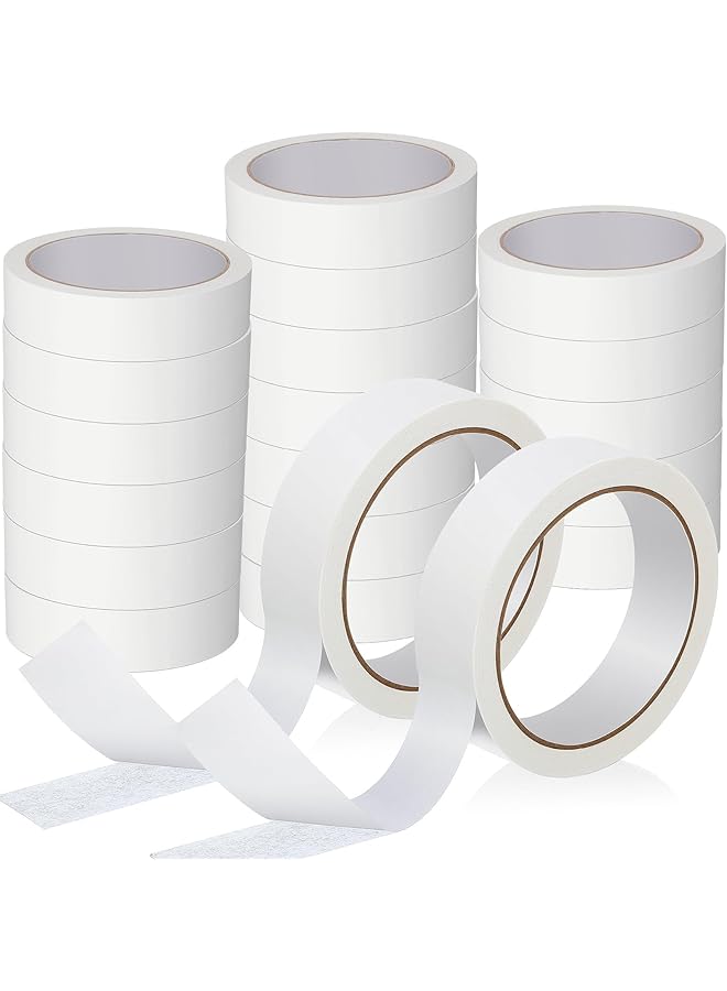 erorex 20 Rolls Double Sided Tape For Crafts Scrapbook Tape Removable Double Sided Adhesive Tape For Arts Photography Gift Box Scrapbooking Card Making Paper Backing 1In X 50 Ft - Image 1