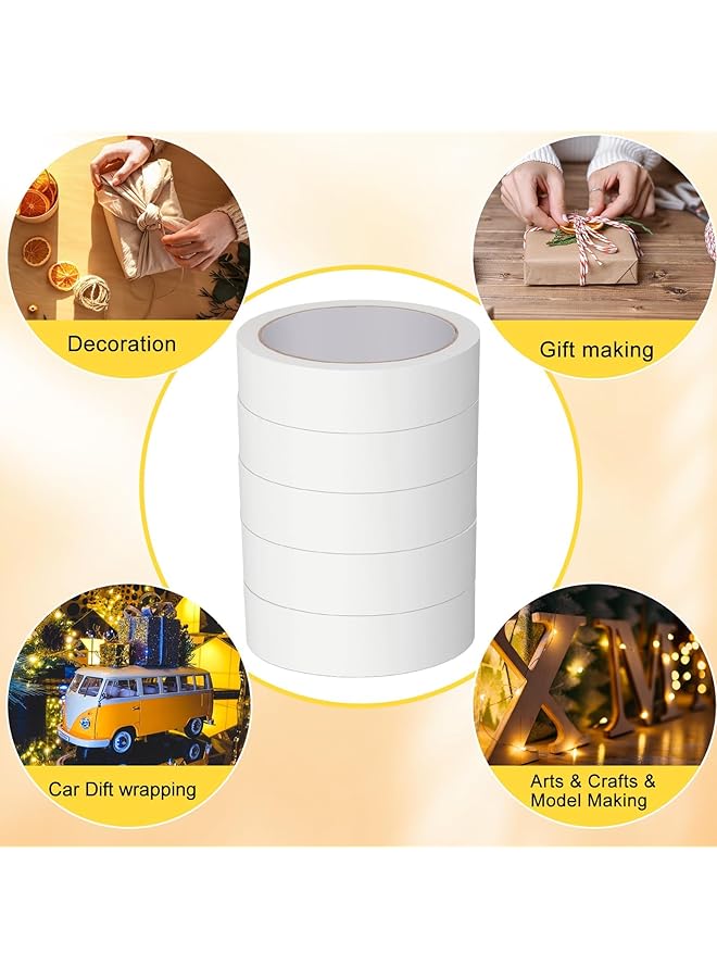 erorex 20 Rolls Double Sided Tape For Crafts Scrapbook Tape Removable Double Sided Adhesive Tape For Arts Photography Gift Box Scrapbooking Card Making Paper Backing 1In X 50 Ft - Image 3