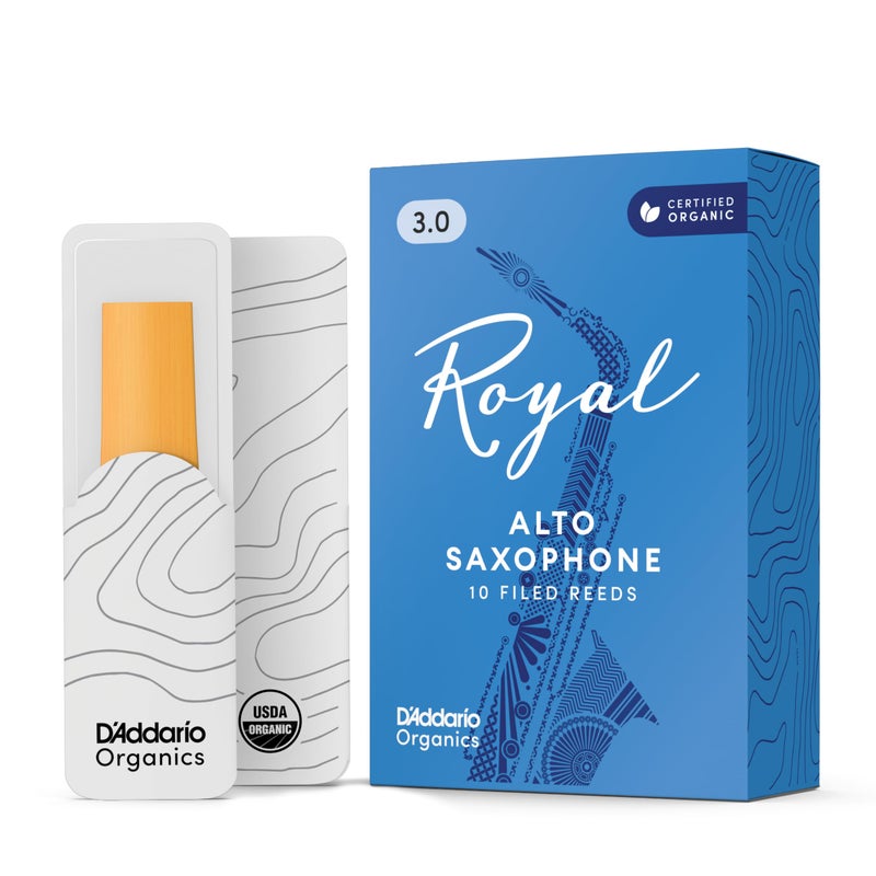D'Addario DAddario Woodwinds Royal Saxophone Reeds Alto Sax Reeds with Strong Spine Alto Saxophone Reeds Great for Classical or Jazz Strength 30 10pack - Image 2