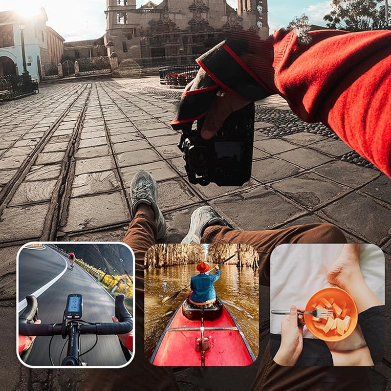 Blue Wearable Bendable Neck Mount Holder Stand for Action Camera Pocket 3 Multiple Angle - Image 4