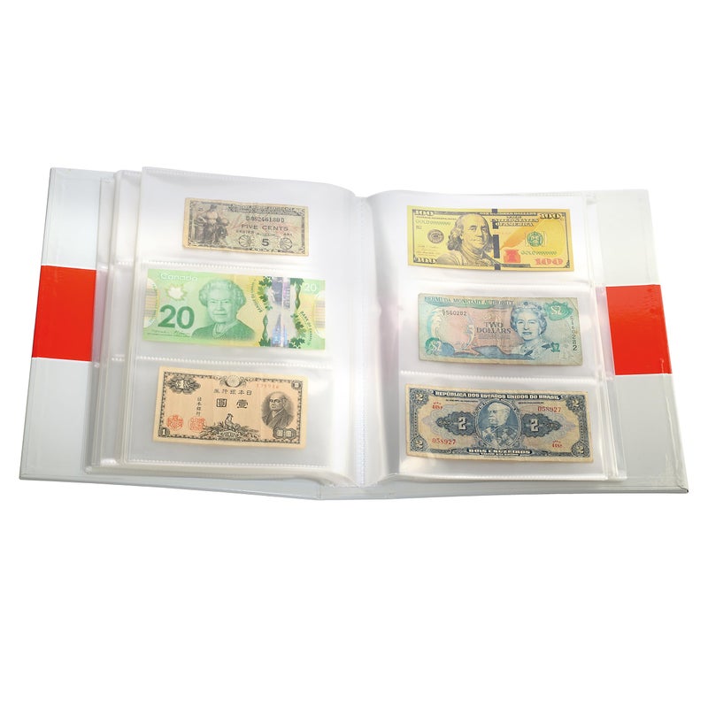LIGHTHOUSE - Currency Album with 100 Integrated Sheets to Store and Display 300 Banknotes (9 2/3" x 11 4/5" x 2 1/3") - Image 2