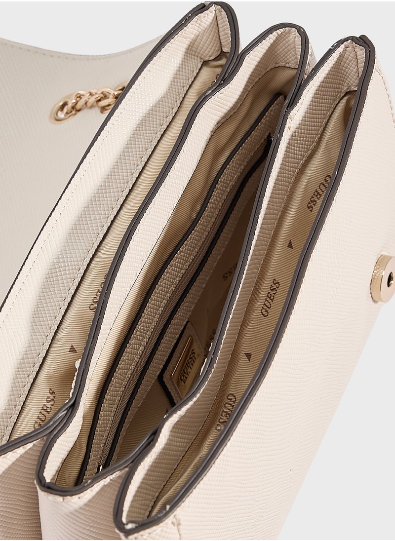 GUESS Noelle Convertible Crossbody Flap  - Image 5