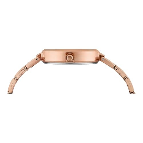TIMEX Analog Watch for Woman with Rose Gold Round Dial & Rose Gold Stainless Steel Bracelet Band Water Resistant Women's Wrist Watches - TW000X276 - Image 2
