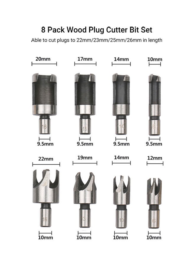 23-Piece Woodworking Chamfer Drilling Tool Set Multicolour  - Image 3