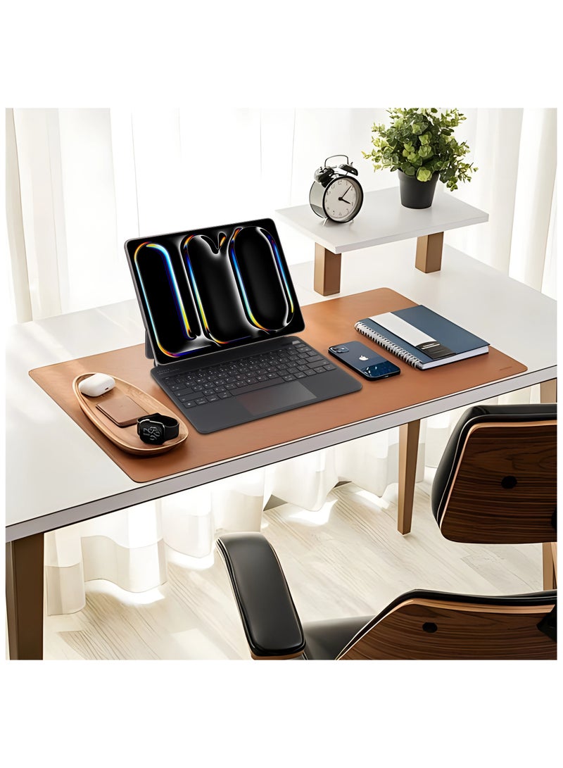 LEVELO iPad Pro 13" 2024 Keyboard AeroBoard Saffanio Leather Wireless Keyboard / Adjustable Angle / Ambient Glow / Build-in Touchpad / Magic Keyboard - Black - Image 4