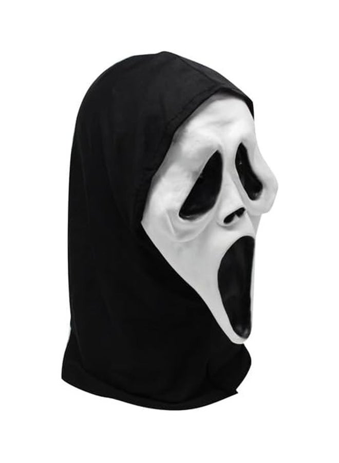 قناع وجه شبح رعب - قناع وجه طويل كلاسيكي للكبار والأطفال - إكسسوار مخيف لحفلات الهالوين - Image 2