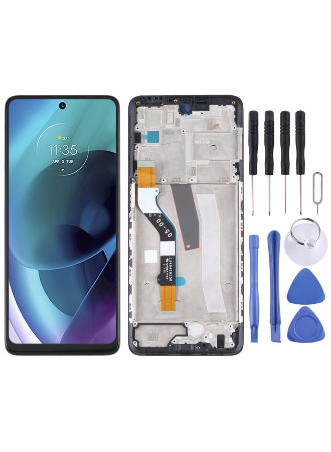 erorex Replacement TFT LCD Screen for Motorola Moto G51 5G Digitizer Full Assembly with Frame - Image 1
