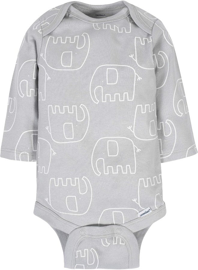 Gerber Gerber Baby Girls 6 Pack Long-Sleeve Onesies Bodysuit Baby and Toddler T-Shirt Set  - Image 5
