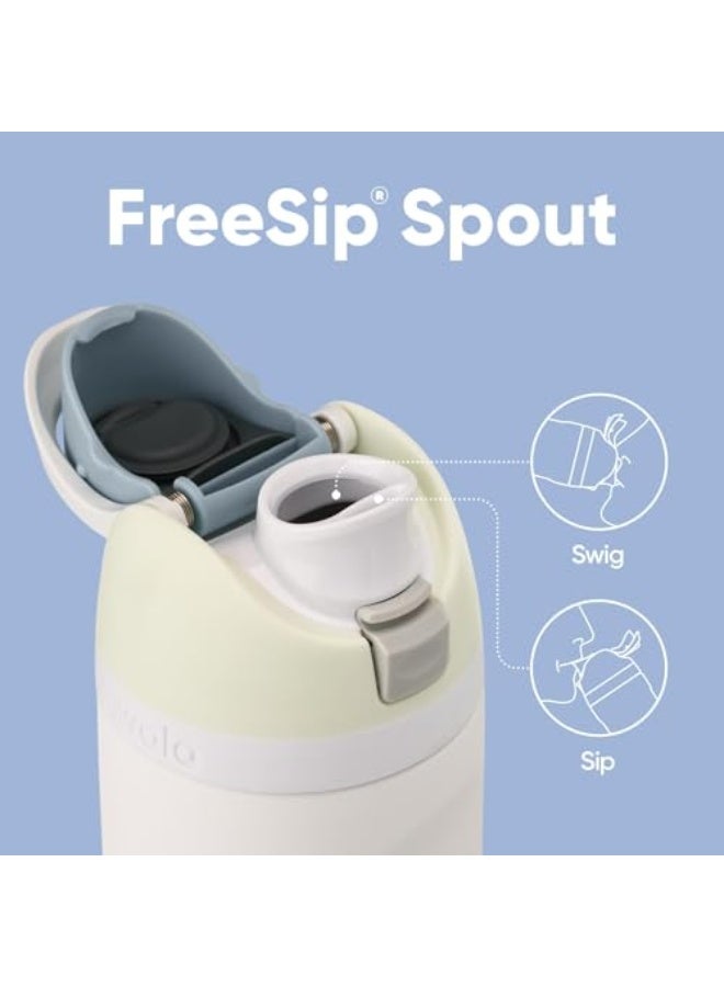 زجاجة ماء عازلة من الفولاذ المقاوم للصدأ Owala FreeSip مع قشة للرياضة والسفر والمدرسة خالية من BPA، 24 أونصة، نسيم مثلج - Image 4