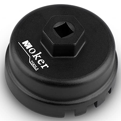 Moker Aluminum 64mm 14 Flute Oil Filter Wrench for Toyota Corolla/Prius, Fits 1.8L Engines - Image 1