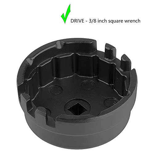 Moker Aluminum 64mm 14 Flute Oil Filter Wrench for Toyota Corolla/Prius, Fits 1.8L Engines - Image 4